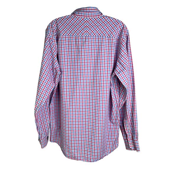 Oxford America Button Down Shirt Mens Large Multi Color Gingham Classic Preppy - Picture 3 of 11